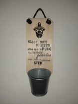 Bieropener - Flesopener - Klaar met klussen - Cadeau - Verjaardag - Vaderdag