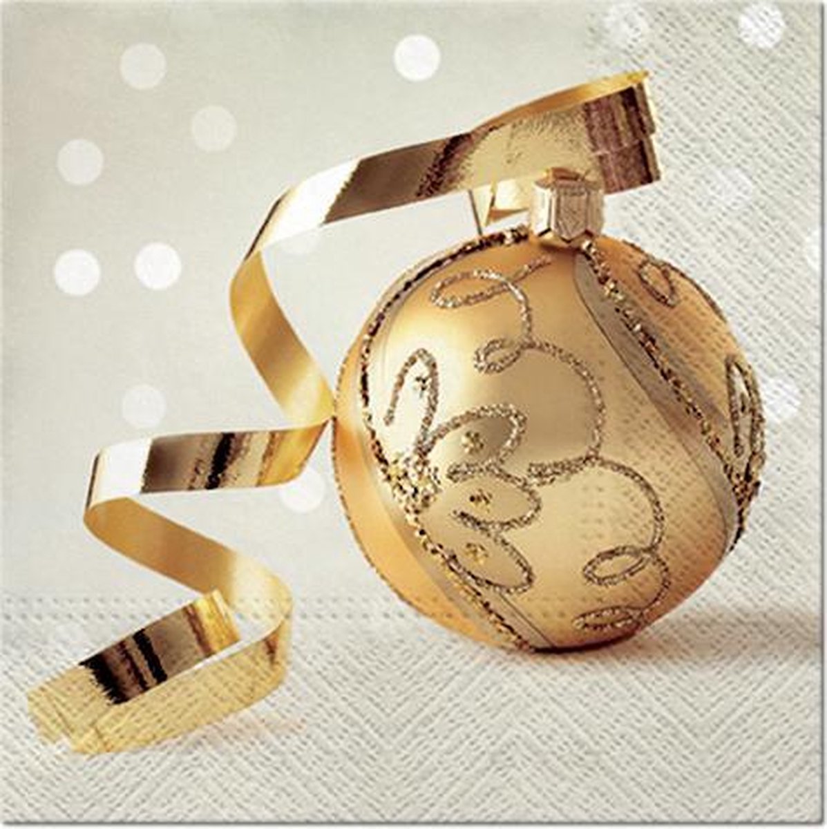PAW - Lunch servetten - Golden Bauble