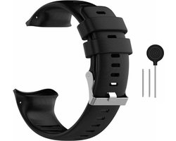 Siliconen Sporthorlogebandje - Geschikt Voor Polar Vantage V - Zwart - Wearablebandje