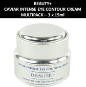 Beaute+ - Caviar Intense Eye Contour Cream -  Verstevigende oogzorg - 3 x 15 ml