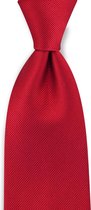 We Love Ties Cravate repp rouge, pure soie tissée