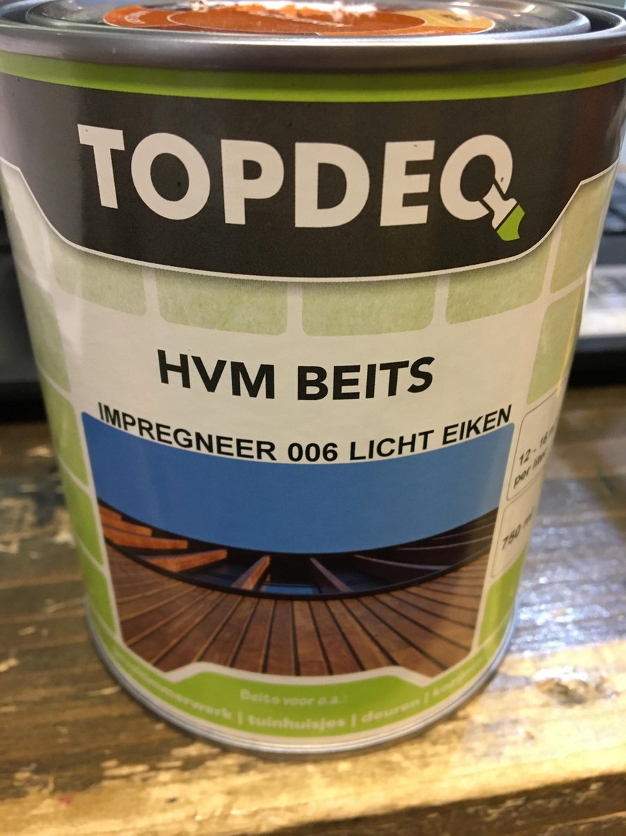 Topdeq hvm beits impregneer licht eiken