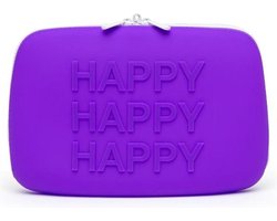 Happy Rabbit - HAPPY Opbergtas met Rits Groot Paars