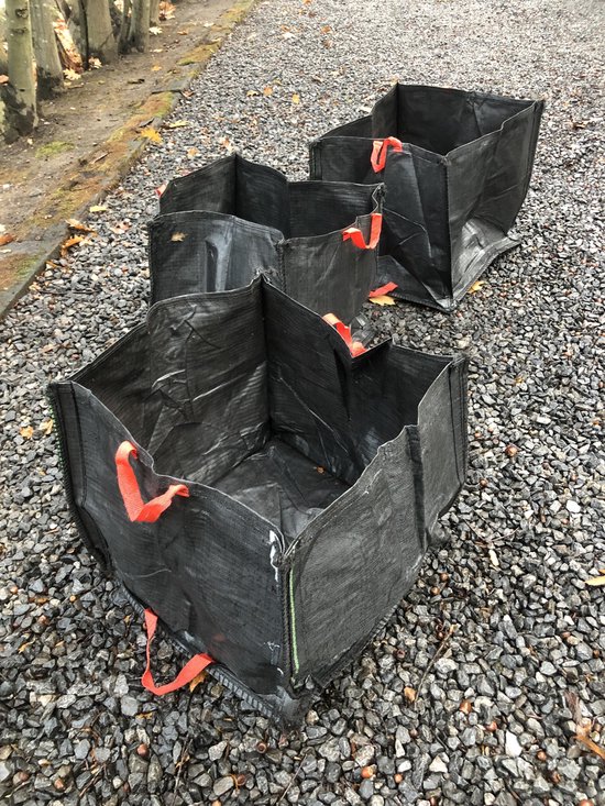 Tuinafvalzak - onkruidzakken - bladzakken - tuinafval - groenafval zak - gebruik voor tuinonderhoud - puin zak - 240 Liter - tuin tas - groenafvalzak - snoeiafval zak - zeer stevig — afbeelding 3
