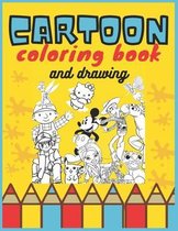 cartoon coloring book and drawing