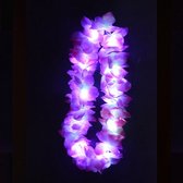 Lichtgevende Hawaii Ketting - LED - Paars