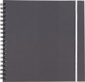 SCRAPBOOK- ALBUM -FOTOBOEK - Zwart papier - maak je eigen album! 25x25cm 40 pagina's met zwarte ringband. Fotoalbum