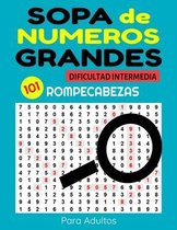 Sopa de Numeros Grandes 101 Rompecabezas Dificultad Intermedia Para Adultos