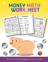 Money Math Worksheet for Preschool, Kindergarten and 1st grade