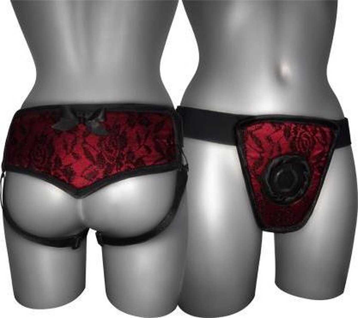 Strap On de Luxe Red With Back S - XL
