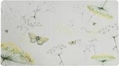 Deurmat - Binnen en buiten - Vlinders - Wit - Rubber - 45x75cm