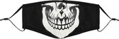Something Different Masker Skull Mondkapje Zwart/Wit