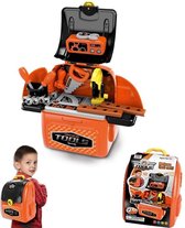 Tool Set werkbank en werkkoffer 2in1| speelgoed gereedschap in rugtas