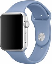 Sport band - azuur - Geschikt voor Apple Watch  - 38mm en 40mm - SM - iwatch - Horlogeband Armband Polsband