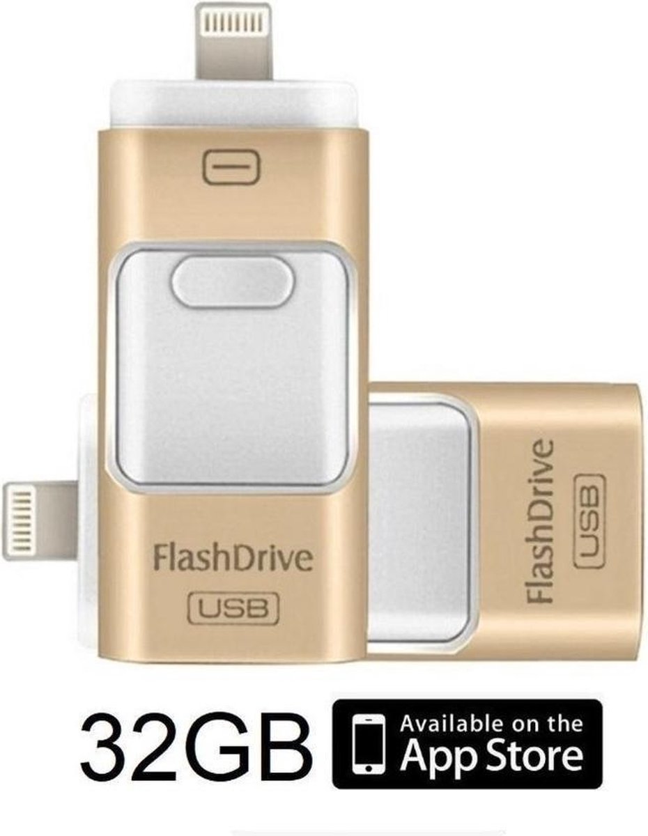 DrPhone Flashdrive 32 GB USB Stick 3 in 1 Flashdrive - OTG USB 3.0 + Micro  USB +... | bol.com