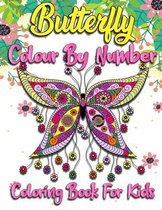 Butterfly Colour By Number Coloring Book For Kids