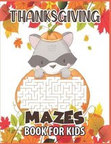 Thanksgiving mazes book for kids