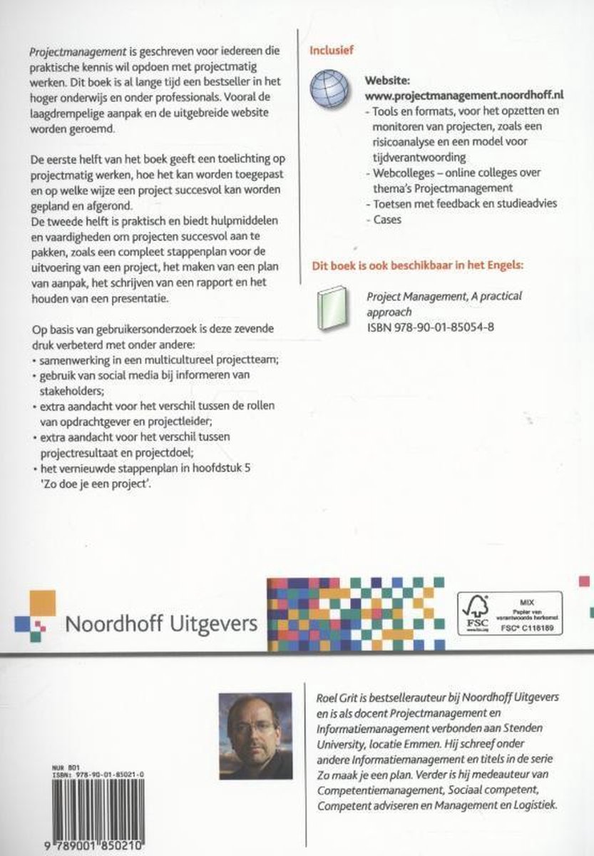 Projectmanagement - back cover