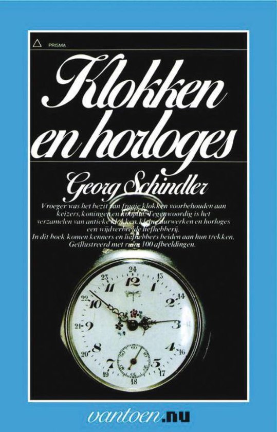 Cover van het boek 'Klokken en horloges' van G. Schindler