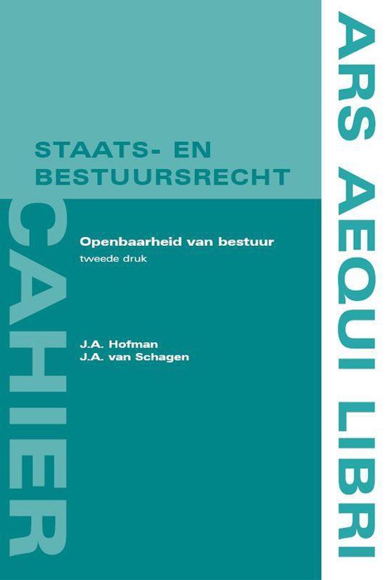 Cover van het boek 'Openbaarheid van bestuur / druk 1' van J.A. Hofman en J.A. van Schagen