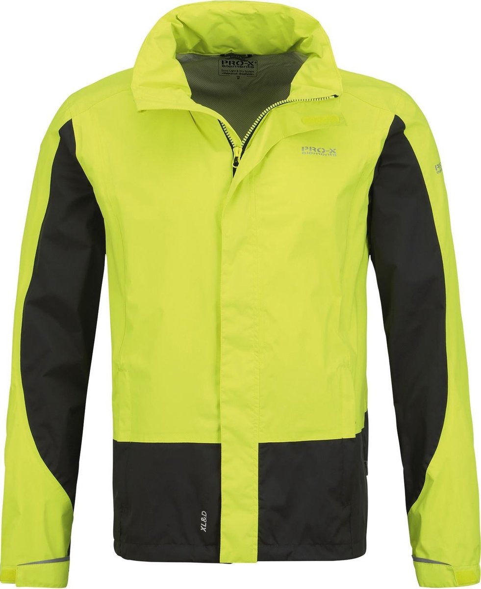 Pro-x Elements Outdoorjas Lennard Heren Polyamide Neon Geel