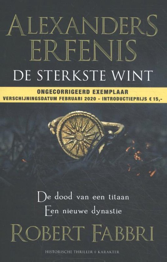 Alexanders erfenis 1 -   De sterkste wint - cover
