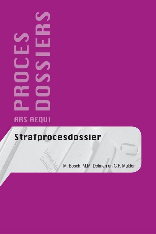 Procesdossiers - Strafprocesdossier - cover