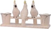 Beeld - Kaketoe Planter - Porselein - 20 cm hoog
