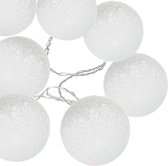 Zonne - sneeuwbal Slinger - led slinger - bal verlichting - feestverlichting - lichtbollen - snoer - decoratie - kerstverlichting - kerst luxe gedecoreerde - kerstballen wit - Kers