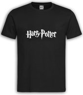 Zwart T shirt met Witte Tekst "Harry Potter " ronde hals / Size XXL