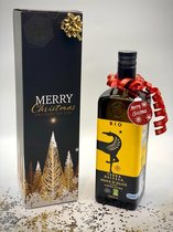 Giftbox - geschenkdoos - Cadeaudoos - Biologische extra vierge olijfolie fles Olijfhout