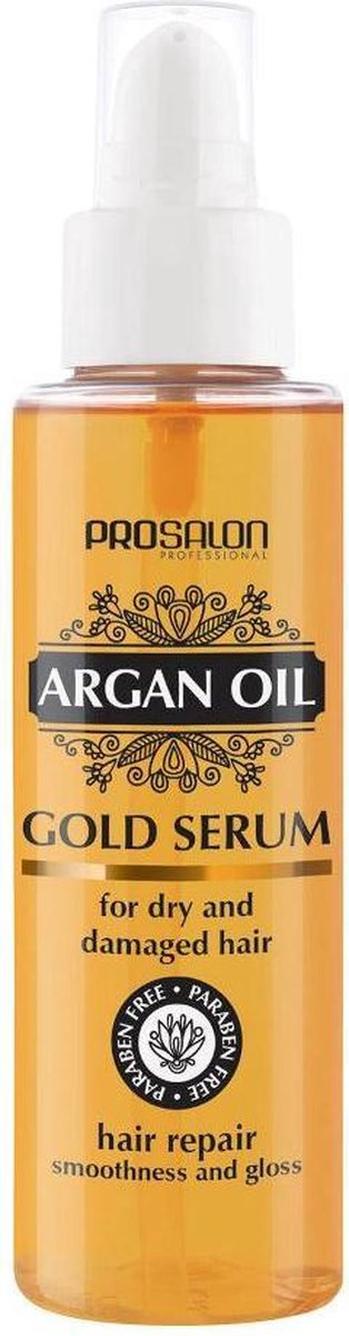 Chantal - Prosalon Argan Oil Hair Repair Gold Serum For Dry & Damaged Hair Serum Made Of Argan 100Ml