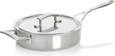 Demeyere - Industry 5 - lage sauteuse / hapjespan met dubbelwandig deksel - ø24 cm