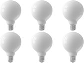 CALEX - LED Lamp 6 Pack - Globe - Filament G95 - E27 Fitting - Dimbaar - 6W - Warm Wit 2700K - Mat Wit - BES LED