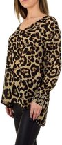 Blouse leopard print maat S