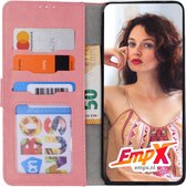 EmpX Huawei P30 TPU/Kunstleer Rose Goud Boekhoesje
