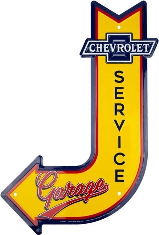 Wandbord Speciaal - Chevrolet Service Garage