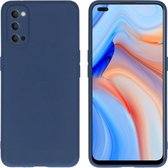 iMoshion Color Backcover Oppo Reno4 5G hoesje - donkerblauw
