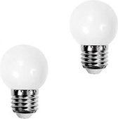 DW4Trading® LED lamp 3 Watt E27 230V set van 2 warm wit