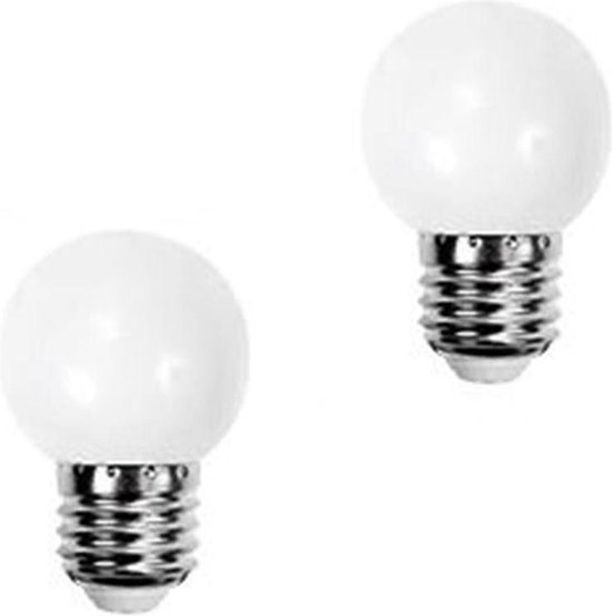 DW4Trading® LED lamp 3 Watt E27 230V set van 2 warm wit | bol.com