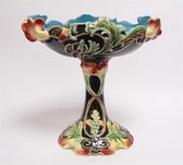 Vaas - Kleurrijke Art Nouveau Vaas - Aardewerk - 36 cm hoog