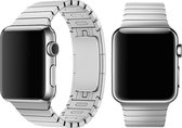 Geschikt voor bandje geschikt voor Apple Watch 38/40MM Metalen Schakel Bandje Zilver