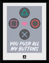 Playstation: Push My Buttons 30 x 40 cm Collector Print