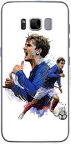 Telefoonhoesje - Back Cover - Geschikt Voor Samsung Galaxy S8 - Wit En Blauw