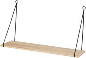 Plank hout met metaal hanger