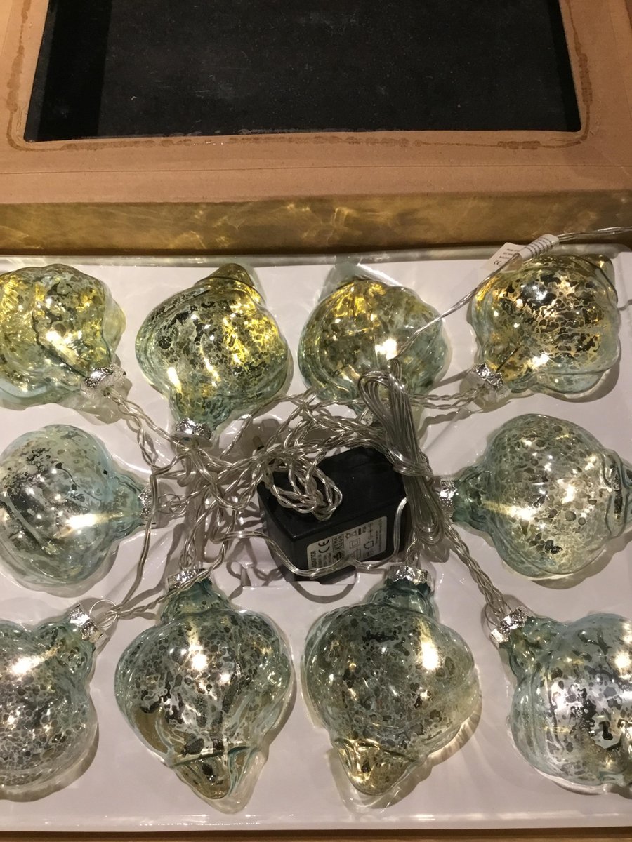 Kerstverlichting 10 stuks Groen doorzichtig glas