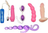Mini Sex Toy Set 6 Items - Spannend voor koppels - Sex speeltjes - Stimulerend voor clitoris - Sex toys - Erotiek - Bondage - Sexspelletjes voor mannen en vrouwen – Stimulerend voor G-Spot - Seksspeeltjes - Stimulator