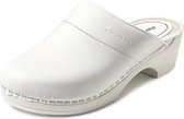 Waterdichte Clog Wit met 100% Lederen Binnenzool | Medische klompen | BigHorn BM04 Tarne | Maat 36