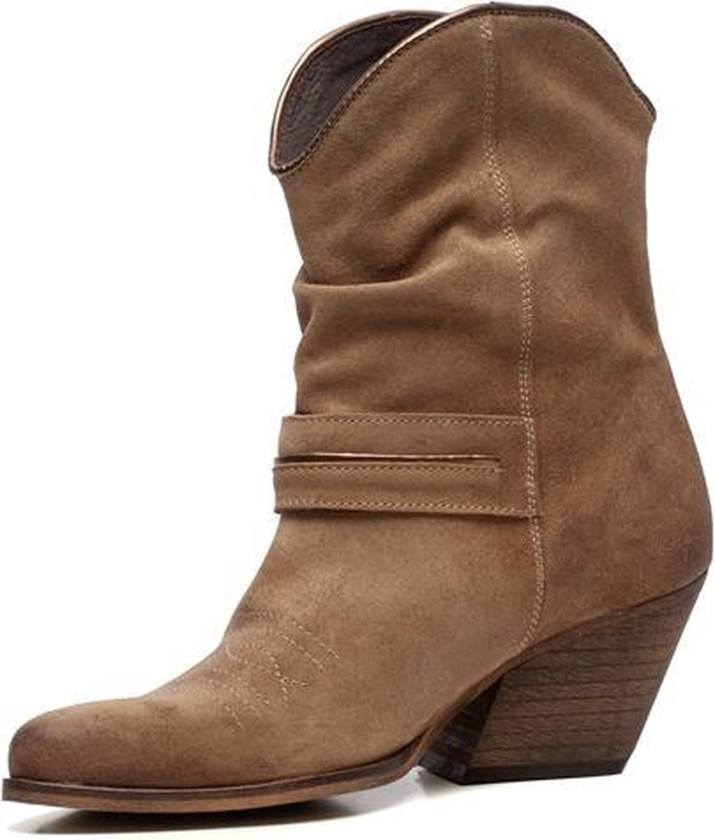 Ann Rocks Enkellaarsjes beige - Maat 40 | bol.com