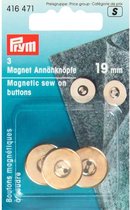 Magneetknopen aannaaibaar 19 mm goudkleurig